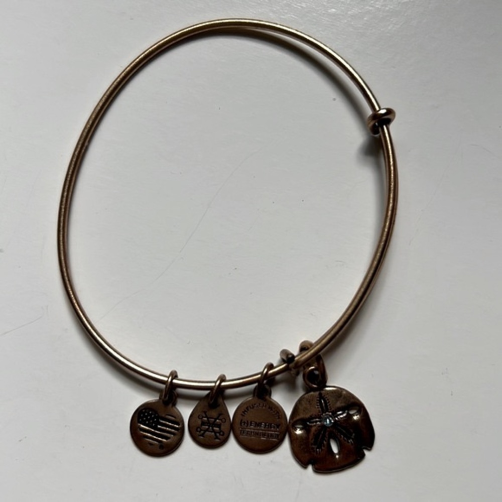 Alex + Ani Sand Dollar Charm Bangle